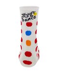 SANTINI Klassische Fahrradsocken - TOUR DE FRANCE 2024 - Rot/Weiß
