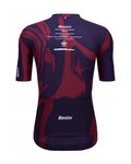 SANTINI Kurzarm Fahrradtrikot - TOUR DE FRANCE 2023 - bordeaux/Blau
