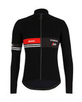 SANTINI Langarm Fahrradtrikot für den Winter - TREK 19 ICON WINTER - Schwarz