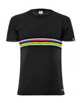 SANTINI Kurzarm Fahrrad-Shirt - UCI - Schwarz