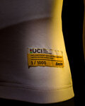 SANTINI Kurzarm Fahrradtrikot - UCI WORLD 100 GOLD - Regenbogen/Weiß