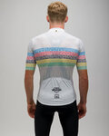 SANTINI Kurzarm Fahrradtrikot - UCI WORLD CHAMP 100 - Weiß/Regenbogen