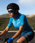 SANTINI Kurzarm Fahrradtrikot - UCI WORLD ECO LADY - Hellblau