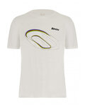 SANTINI Kurzarm Fahrrad-Shirt - TRACK UCI OFFICIAL - Weiß