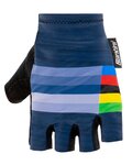 SANTINI Fingerlose Fahrradhandschuhe - UCI RAINBOW - Blau