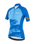 SANTINI Kurzarm Fahrradtrikot - UCI WORLD LADY - Hellblau