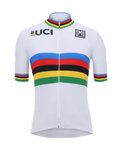 SANTINI Kurzarm Fahrradtrikot - WORLD - Weiß