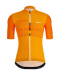SANTINI Kurzarm Fahrradtrikot - EYES - Orange