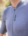 SANTINI Kurzarm Fahrradtrikot - CLASSE - Grau