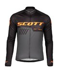 SCOTT Langarm Fahrradtrikot für den Sommer - RC TEAM 10 SUMMER - Orange/Schwarz
