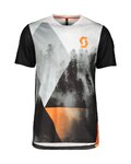 SCOTT Kurzarm Fahrrad-Shirt - TRAIL FLOW PRO - Weiß/Orange/Schwarz
