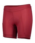 SCOTT Fahrradshorts ohne Träger - ENDURANCE 20 LADY - bordeaux