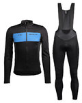 SCOTT Fahrradjacke und Hose für den Winter - RC WARM HYBRID WB - Blau/Schwarz