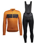 SCOTT Fahrradjacke und Hose für den Winter - RC WARM HYBRID WB - Schwarz/Orange