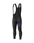 SCOTT Lange Fahrradhose mit Trägern - RC WARM WB - Blau/Schwarz