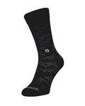 SCOTT Klassische Fahrradsocken - TRAIL CAMO CREW - Gelb/Schwarz