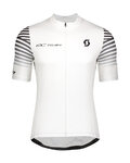 SCOTT Kurzarm Fahrradtrikot - RC TEAM 10 - Weiß/Schwarz