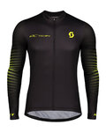 SCOTT Langarm Fahrradtrikot für den Sommer - RC TEAM 10 SUMMER - Schwarz/Gelb