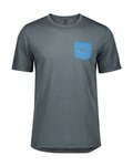 SCOTT Kurzarm Fahrrad-Shirt - TRAIL FLOW DRI - Blau