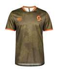 SCOTT Kurzarm Fahrradtrikot - TRAIL FLOW - Grün/Orange