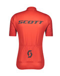 SCOTT Kurzarm Radtrikot und Shorts - RC TEAM 10 - Grau/Schwarz/Rot