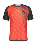 SCOTT Kurzarm Fahrradtrikot - TRAIL VERTIC - Rot/Grau