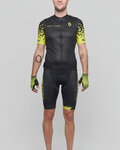 SCOTT Kurzarm Radtrikot und Shorts - RC TEAM 10 - Schwarz/Gelb