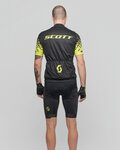 SCOTT Kurzarm Radtrikot und Shorts - RC TEAM 10 - Schwarz/Gelb
