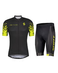 SCOTT Kurzarm Radtrikot und Shorts - RC TEAM 10 - Schwarz/Gelb