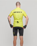 SCOTT Kurzarm Radtrikot und Shorts - RC TEAM 10 - Gelb/Schwarz
