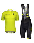 SCOTT Kurzarm Radtrikot und Shorts - RC TEAM 10 - Gelb/Schwarz