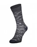 SCOTT Klassische Fahrradsocken - TRAIL CAMO CREW - Grau/Weiß