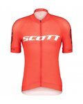 SCOTT Kurzarm Radtrikot und Shorts - RC PRO SS - Grau/Weiß/Rot