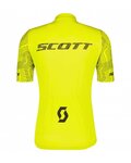 SCOTT Kurzarm Radtrikot und Shorts - RC TEAM 10 SS - Grau/Gelb/Schwarz