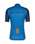 SCOTT Kurzarm Radtrikot und Shorts - RC TEAM 10 SS - Blau/Orange