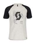 SCOTT Kurzarm Fahrrad-Shirt - ICON RAGLAN SS - Schwarz/Grau
