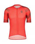 SCOTT Kurzarm Fahrradtrikot - RC PREMIUM CLIMBER - Grau/Rot