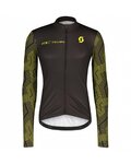 SCOTT Langarm Fahrradtrikot für den Sommer - RC TEAM 10 LS - Gelb/Schwarz