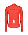 SCOTT Langarm Fahrradtrikot für den Sommer - RC TEAM 10 LS - Weiß/Rot