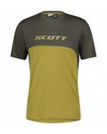 SCOTT Kurzarm Fahrradtrikot - TRAIL FLOW DRI SS - Grün/Grau