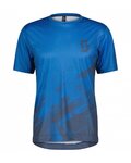 SCOTT MTB Radtrikot und Hose - TRAIL VERTIC SS - Blau/Schwarz