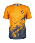 SCOTT MTB Radtrikot und Hose - TRAIL VERTIC SS - Orange/Blau/Schwarz