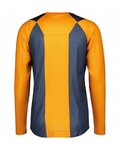 SCOTT Langarm Fahrradtrikot für den Sommer - TRAIL VERTIC LS - Blau/Orange