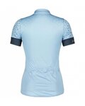 SCOTT Kurzarm Fahrradtrikot - ENDURANCE 20 SS LADY - Hellblau/Blau