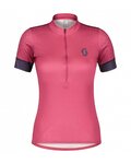 SCOTT Kurzarm Radtrikot und Shorts - ENDURANCE 20 SS LADY - Schwarz/Lila/Rosa