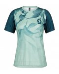 SCOTT Kurzarm Fahrradtrikot - TRAIL VERTIC LADY - Blau