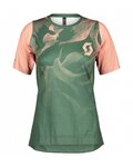 SCOTT Kurzarm Radtrikot und Shorts - TRAIL VERTIC LADY - Grün/Rosa