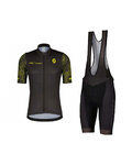 SCOTT Kurzarm Radtrikot und Shorts - RC TEAM 10 SS - Gelb/Grau/Schwarz