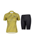 SCOTT Kurzarm Radtrikot und Shorts - ENDURANCE 30 SS LADY - Schwarz/Lila/Grün