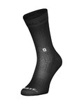SCOTT Klassische Fahrradsocken - PERFOMANCE CREW  - Schwarz/Weiß